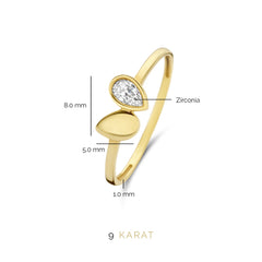 Beloro Jewels Monte Napoleone Natalia 9 carat gold Ring BO330005-52