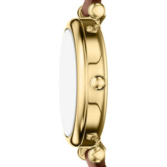 Fossil Carlie Round White Dial Watch ES5464