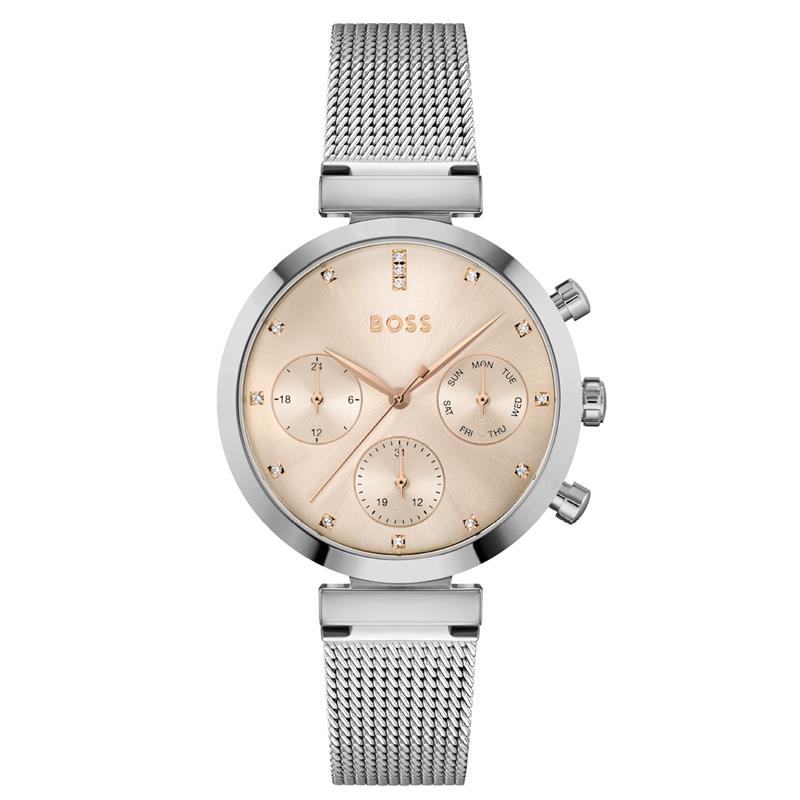 Hugo Boss BOSS Flawless Rosékleurig Dames Horloge 2002-HB1502625-zoom-