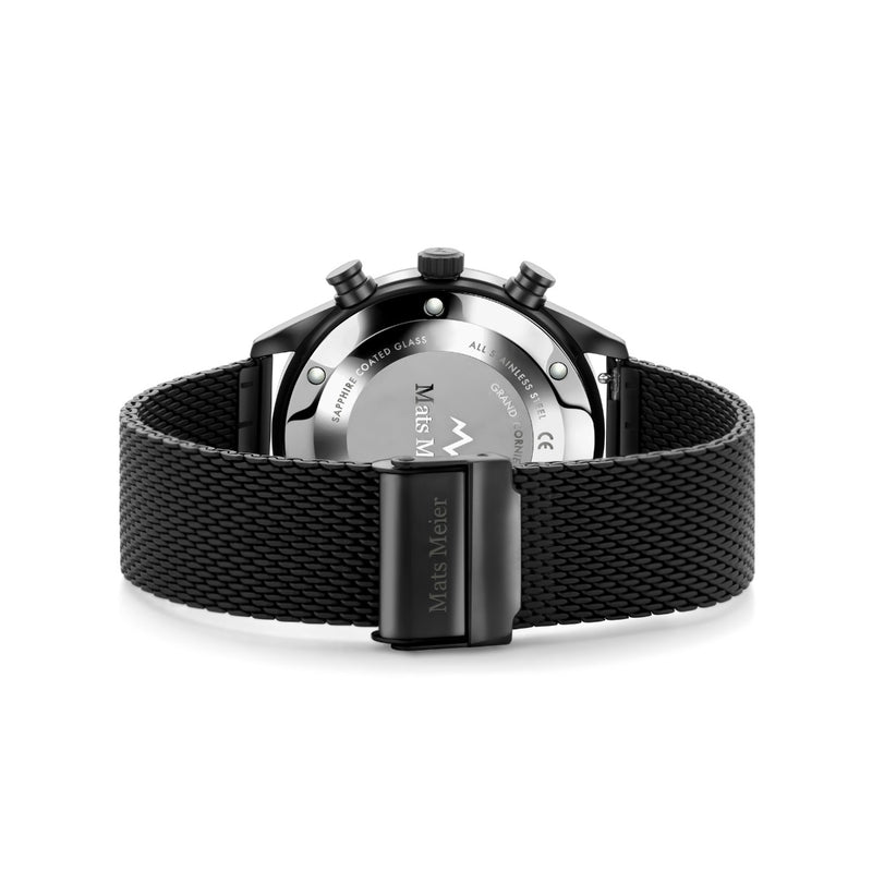 Mats Meier Grand Cornier Chronograaf Herenhorloge Mat Zwart MM00137-zoom-