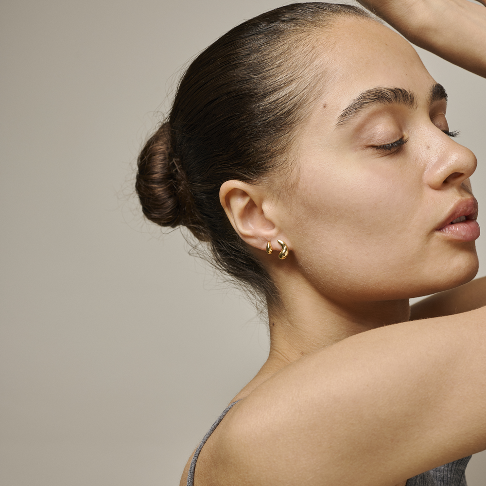 ENAMEL Copenhagen Recycled 925 Sterling Silver Gold Plated Earrings E453G