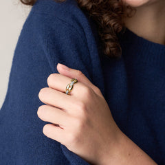 Fossil Heritage Stainless Steel Ring JF049319987