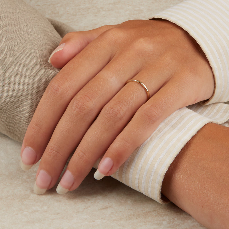 Blush 14 Karaat Gouden Ring1197YGO/46 (Maat: 46)-zoom-