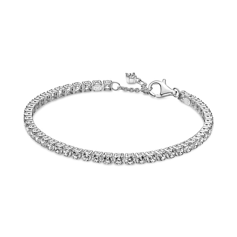 Pandora Timeless 925 Sterling Silver Sparkling Tennis Bracelet 591469C01-16 (Length: 16.00 cm)-zoom-