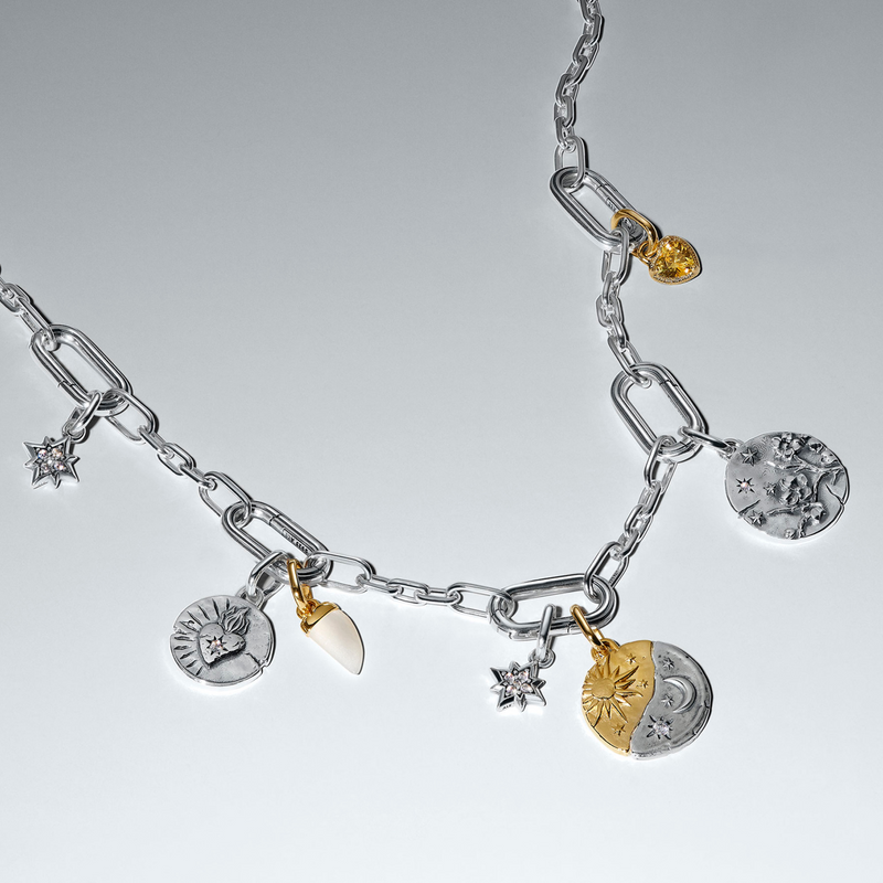 Pandora ME Gold Plated Sun and Moon Charm 763977C01-zoom-