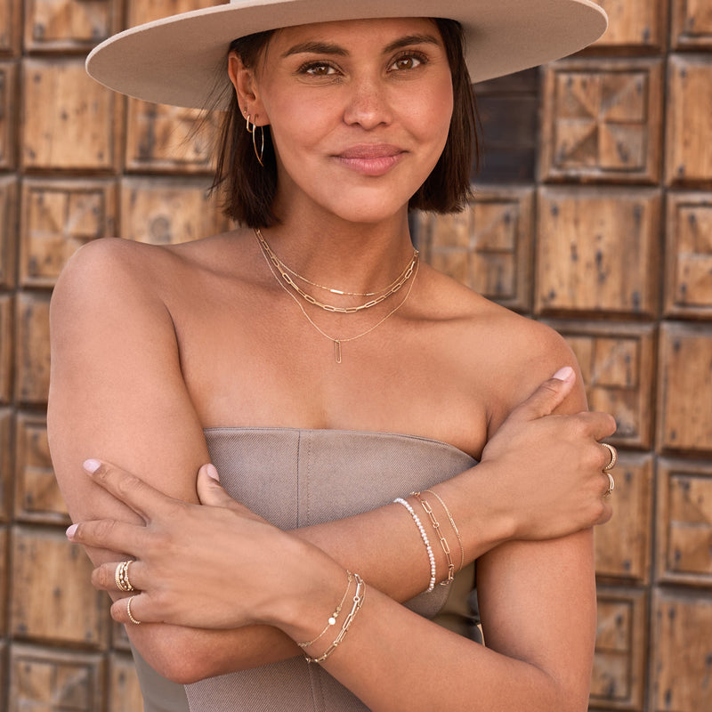 Jackie Gold Pirouette 14 Karaats Gouden Boxlink Armband 585 JKB25.503-zoom-