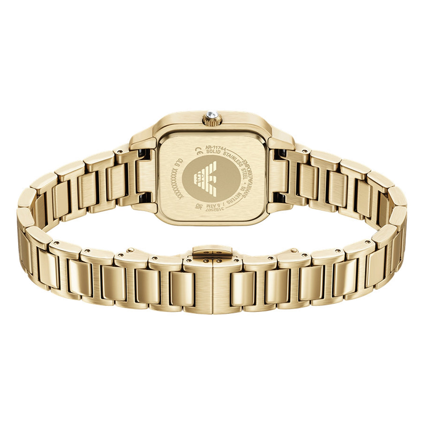 Emporio Armani Square White Dial Watch AR11744