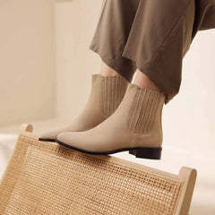 Isabel Bernard Vendôme Chey Beige Suède Chelsea Boots IB53000SS-174-37