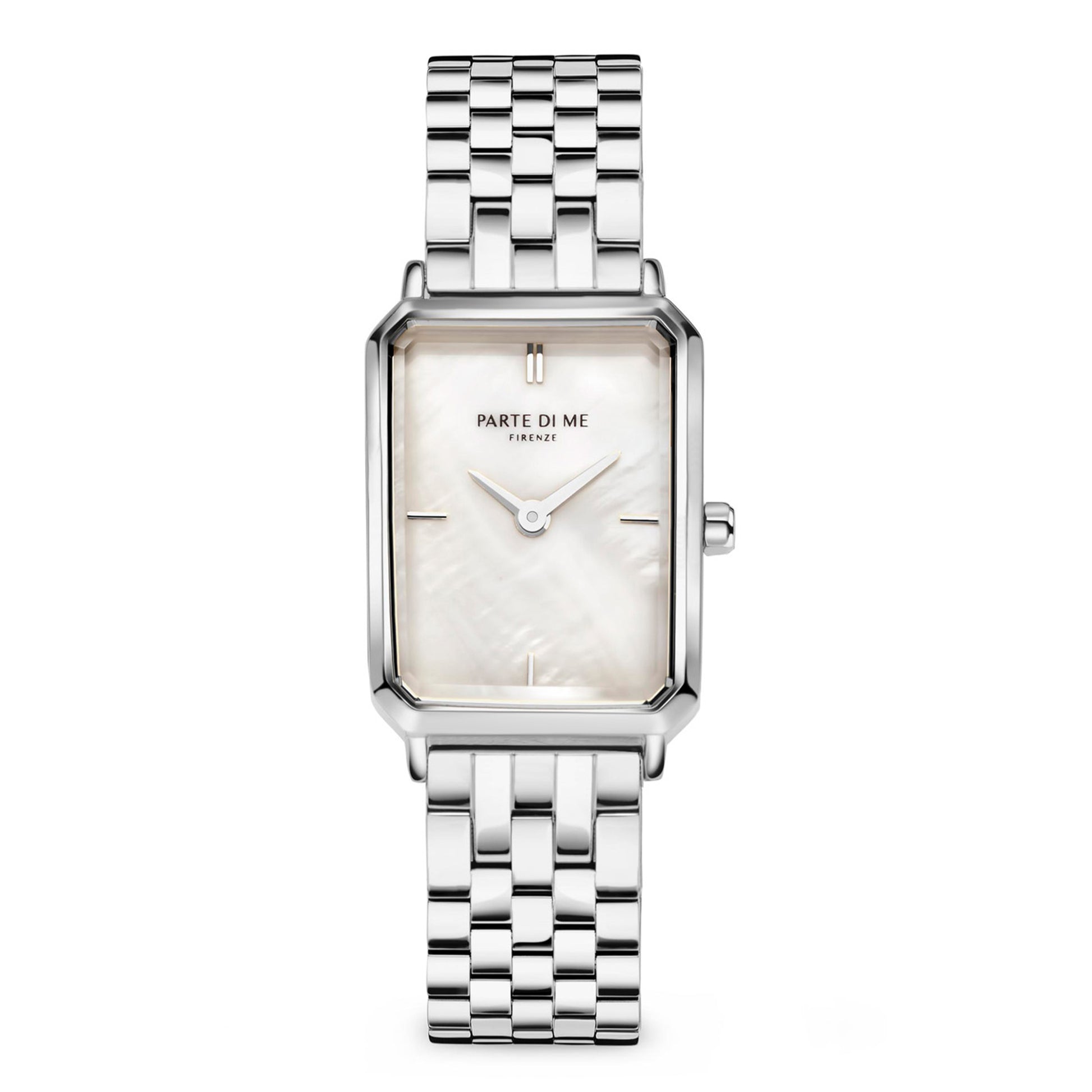 Parte Di Me Orologio Rechthoekig Women'sWatch Silver-coloured and Pearlmoer PDM09006