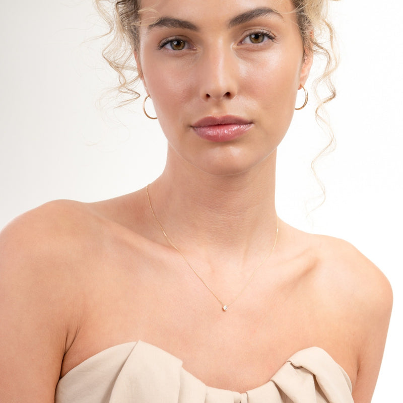 Isabel Bernard Rivoli Aélys 14 Karaat Gouden Ketting IB340137 (Lengte: 40.00-42.00 cm)-zoom-