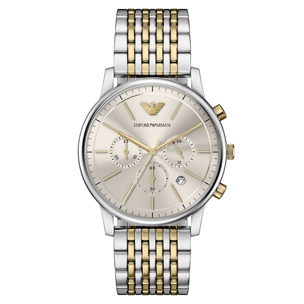 Emporio Armani Round Grey Dial Watch AR11773