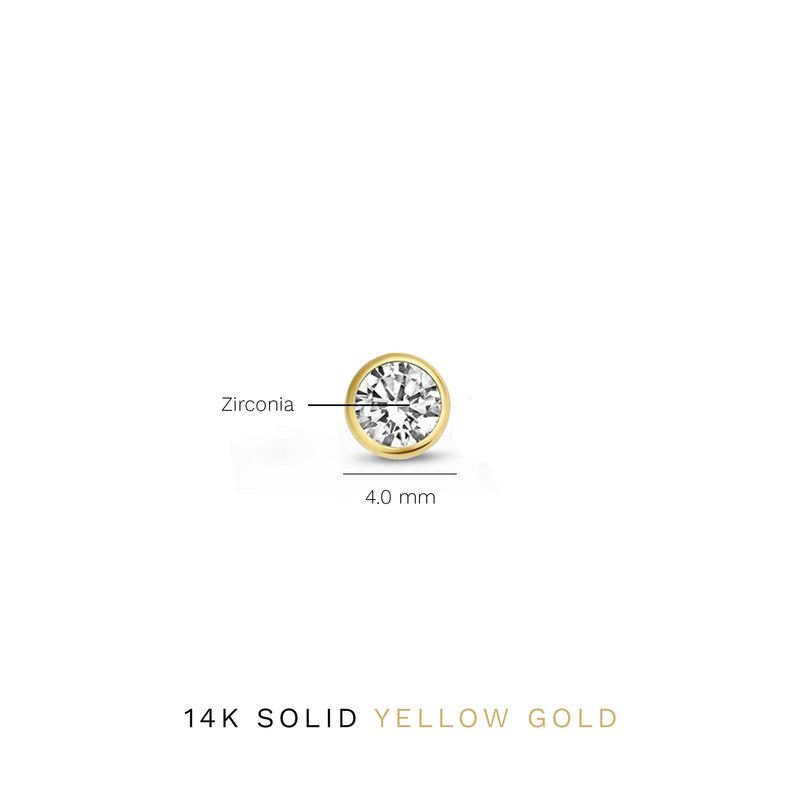 Isabel Bernard Rivoli Juliette 14 Karaat Gouden Oorstekers IB360195-zoom-