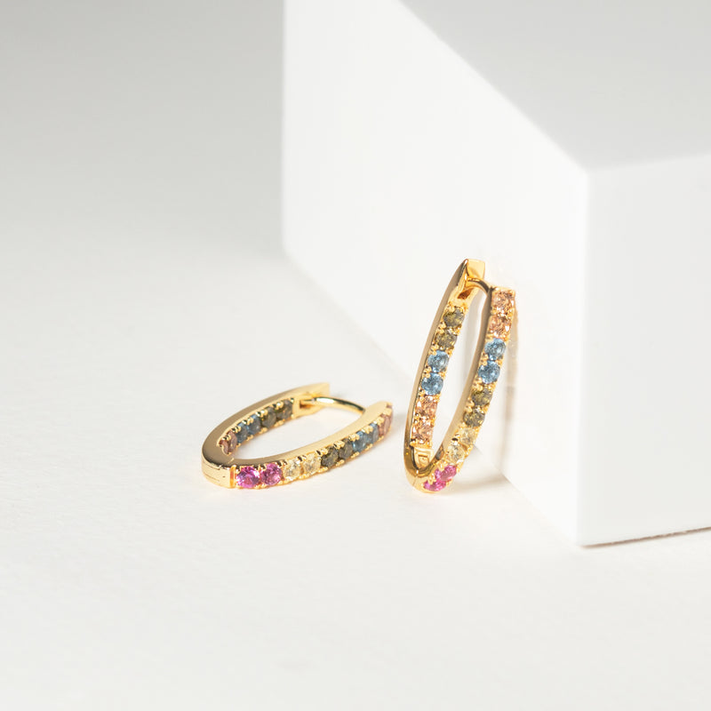 Sif Jakobs Ellisse 925 Sterling Silver Earrings SJ-E2312-XCZ-YGwith18 Carat Gold Plating-zoom-