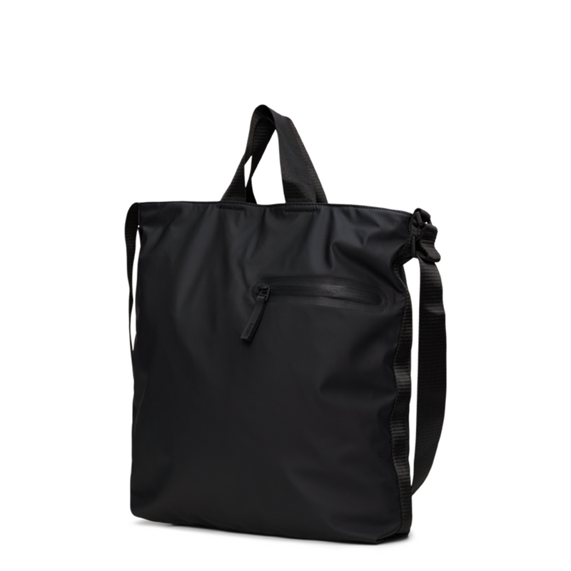 Rains Black Dash Tote Bag R16350-01-zoom-