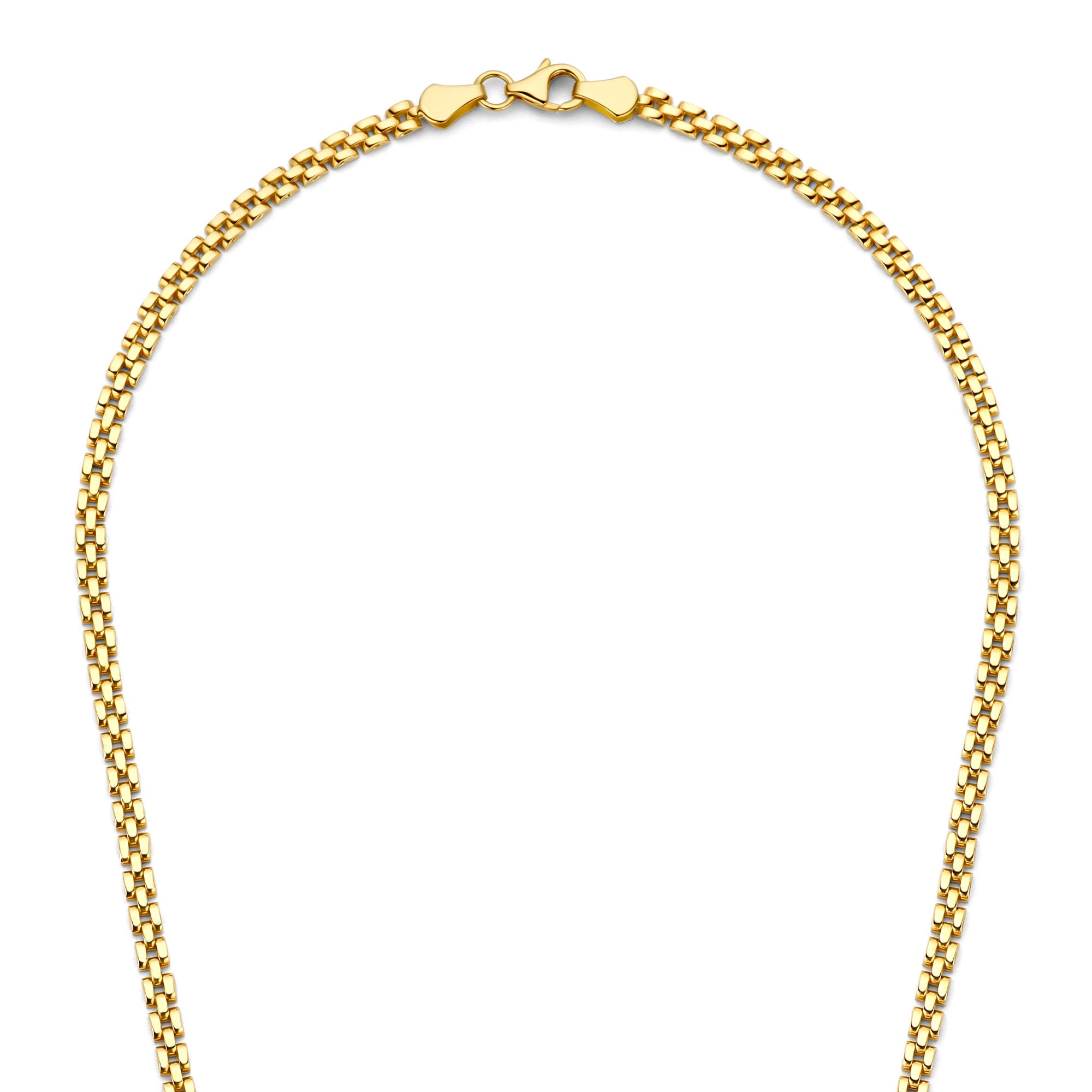 Isabel Bernard Aidee Rosine 14 Carat Golden Schakel Necklace IB340164