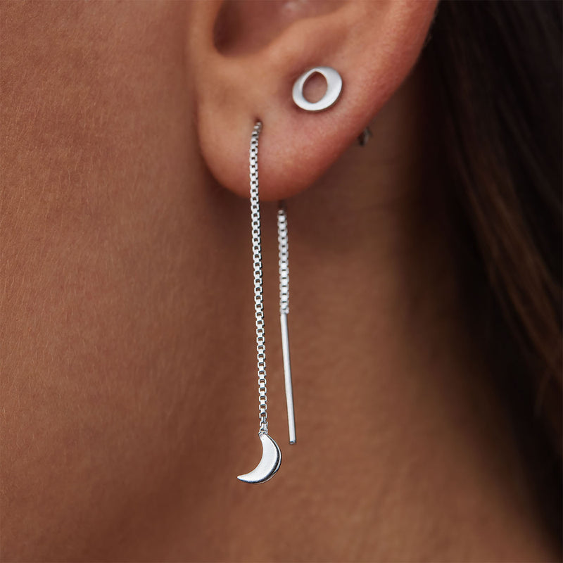 Violet Hamden Luna 925 Sterling Zilveren Oorbellen met Manen VH16048-zoom-