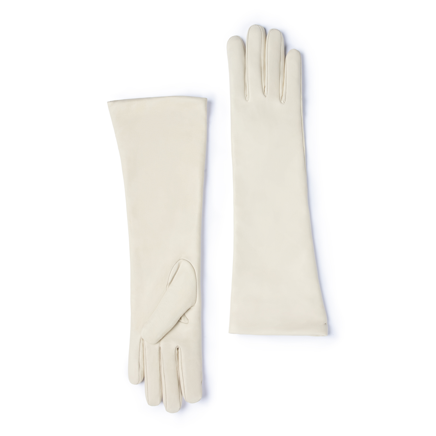 Isabel Bernard Honoré Ines cream goatskin leather gloves IB67005-372-7
