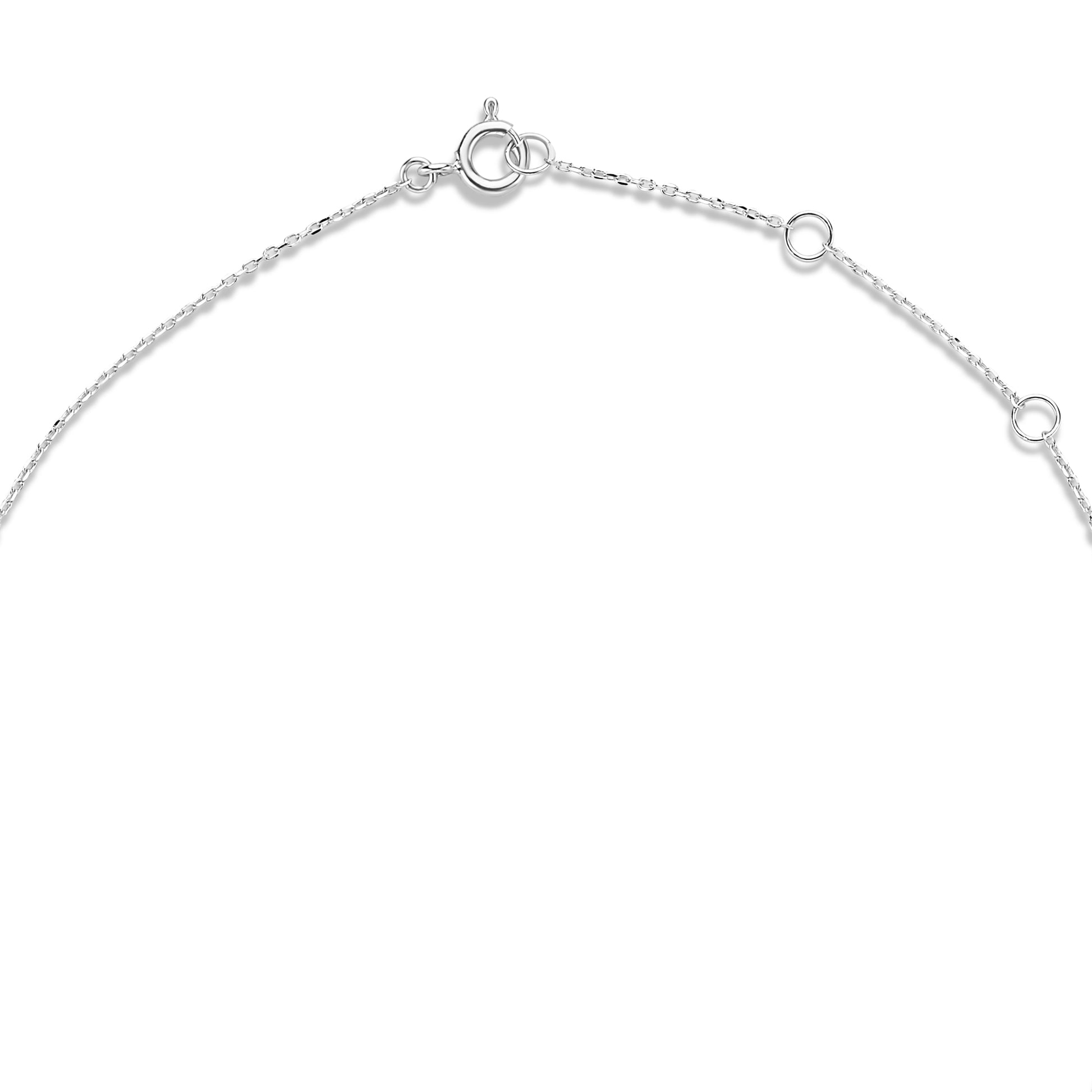 Isabel Bernard Saint Germain Loulou 14 Carat White Golden NecklacewithRingetjes IB340069