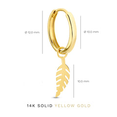 Isabel Bernard Monceau Giselle 14 Carat Golden Hoop Earrings IB360153