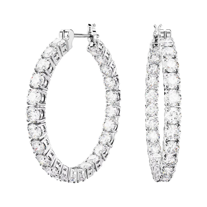 Swarovski Matrix Silver-coloured Earrings 5647715-zoom-