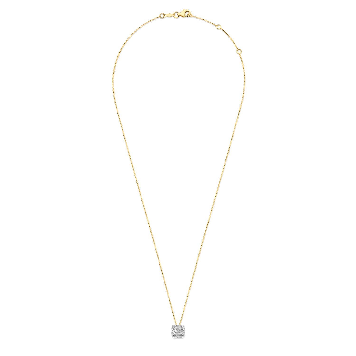 Isabel Bernard De la Paix Elena 14 karat gold necklace with diamond 0.18 carat IBD350030