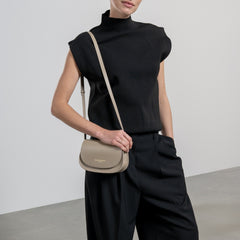 Montmartre Manon Taupe Vegetable Tanned Leather Crossbody Bag IB21116