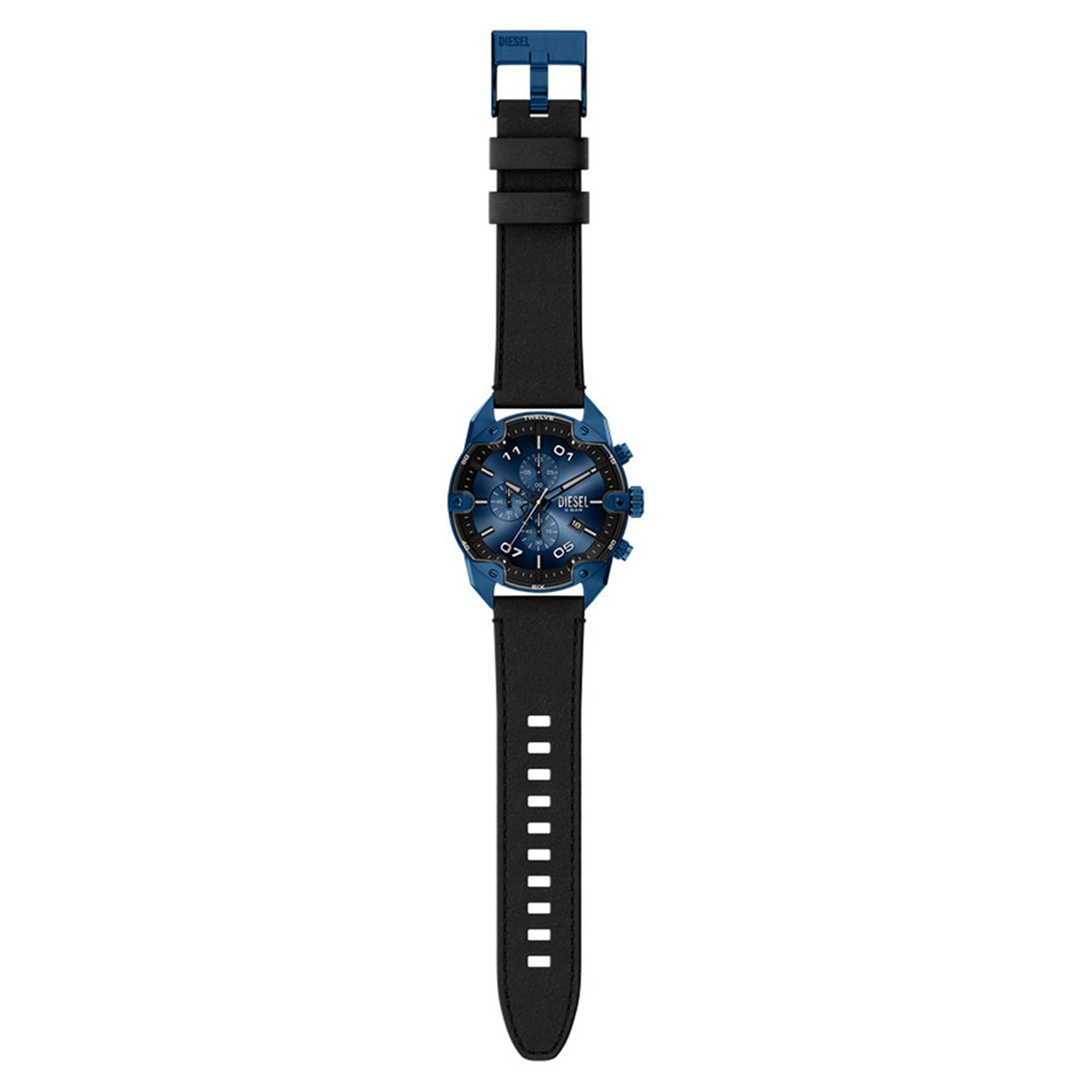 Diesel Spiked Round Dark Blue Dial Watch DZ4703