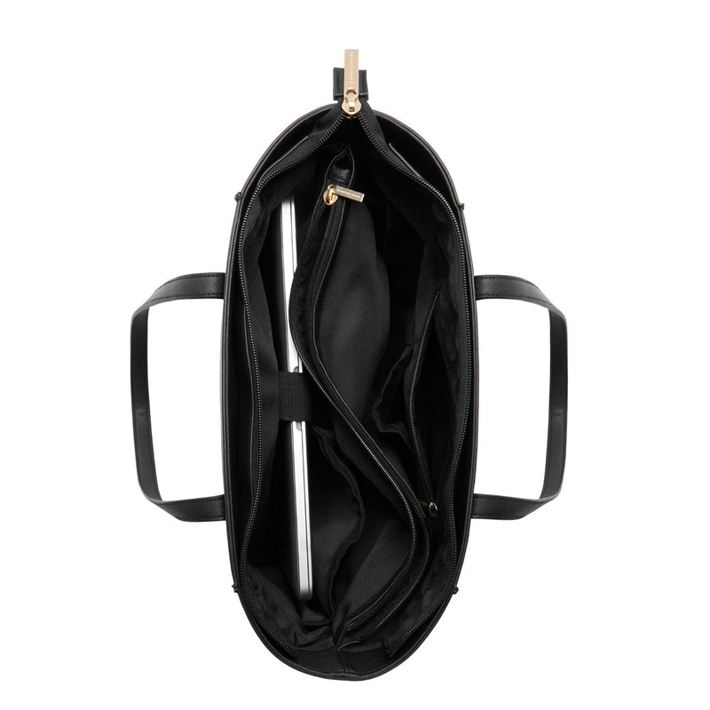 Violet Hamden Essential Bag Zwarte Shopper met 13 inch Laptopvak VH25035-801-zoom-