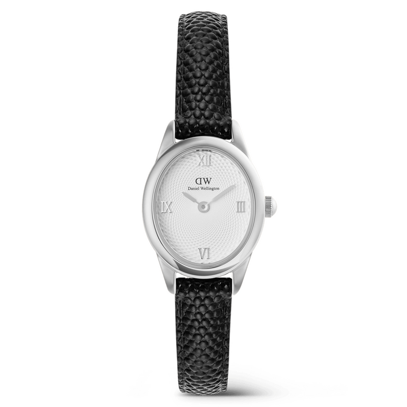 Daniel Wellington Ophelia Mini Black Lizard Zilverkleurig Dameshorloge DW00100887-zoom-