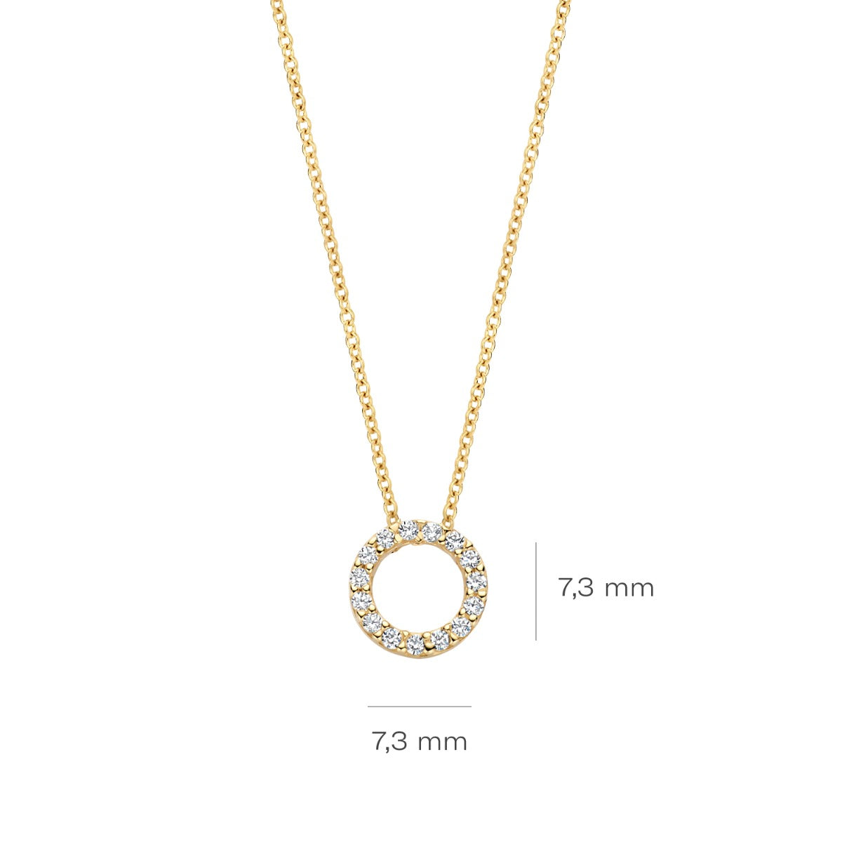 Blush 14 karat gold Necklace 3065YZI