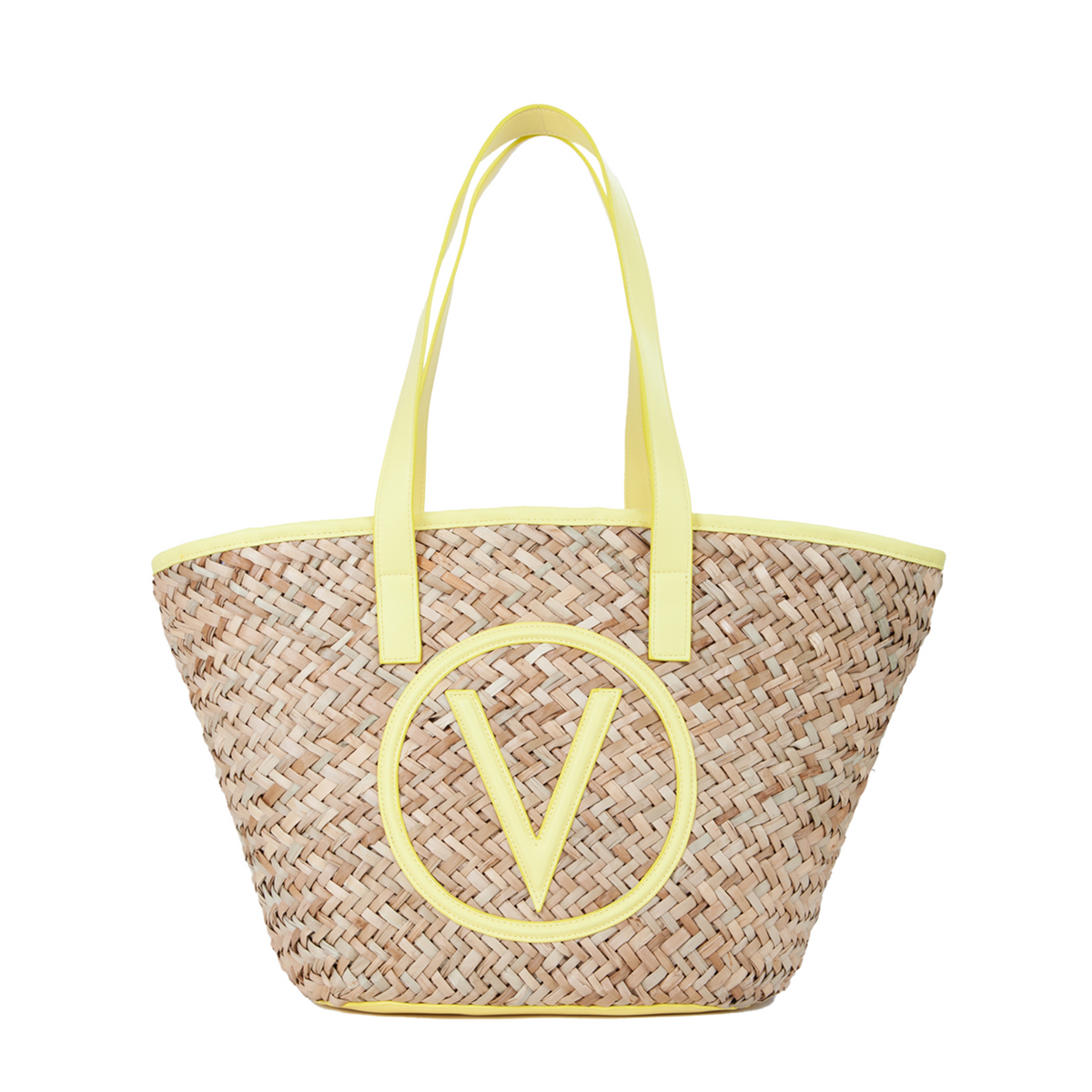 Valentino Bags Samuela Beige & Yellow Shopper VBG90O01NATUR/GIALLO