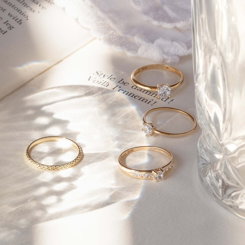 Isabel Bernard 14 Karaat Gouden Le Marais Abelle Ring IB330001-50 (Maat: 50)-zoom-