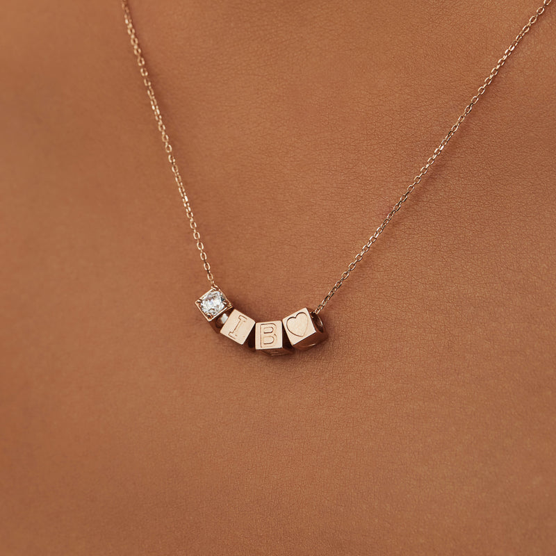 Isabel Bernard La Concorde Felie 14 Karaat Rosé Gouden Kubus Bedel IB350049-zoom-