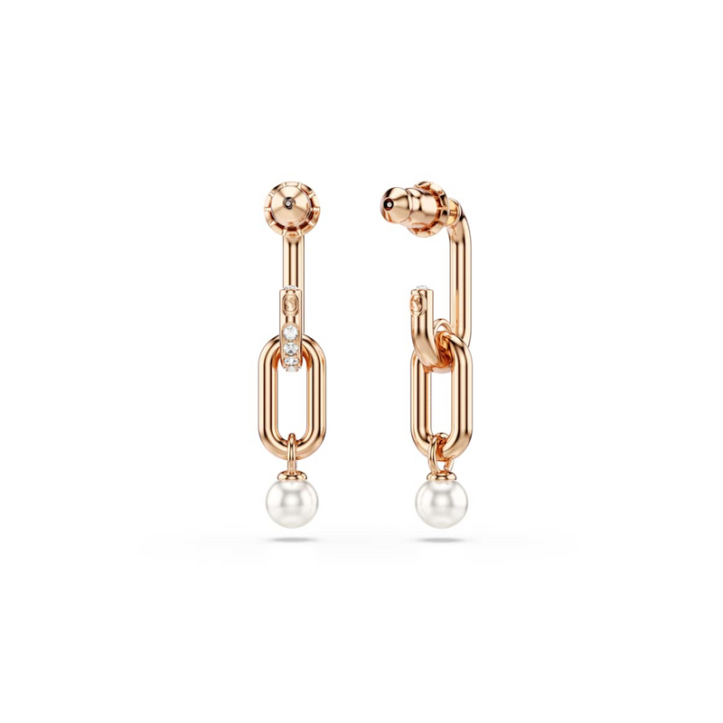 Swarovski Constella Rose Gold Coloured Earrings 5728585-zoom-