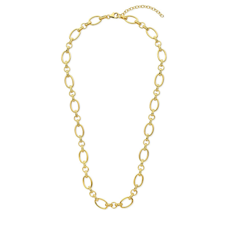 Parte Di Me Bibbiena Poppi Clara 925 Sterling Zilveren Gold Plated Schakelketting PDM34106-zoom-