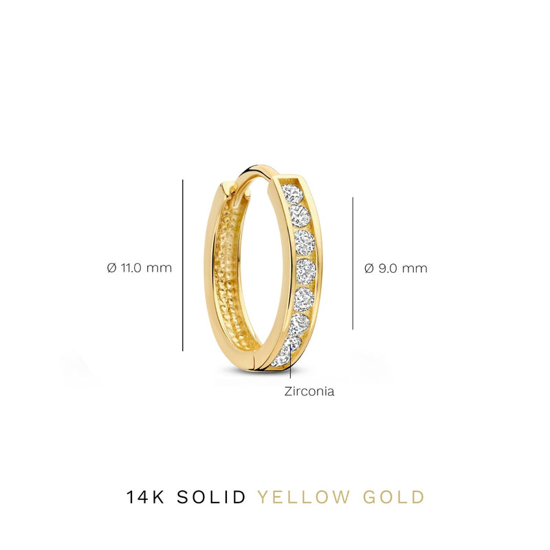 Isabel Bernard 14 karaat gouden Le Marais Tiphaine Klapoorringen IB360200-zoom-