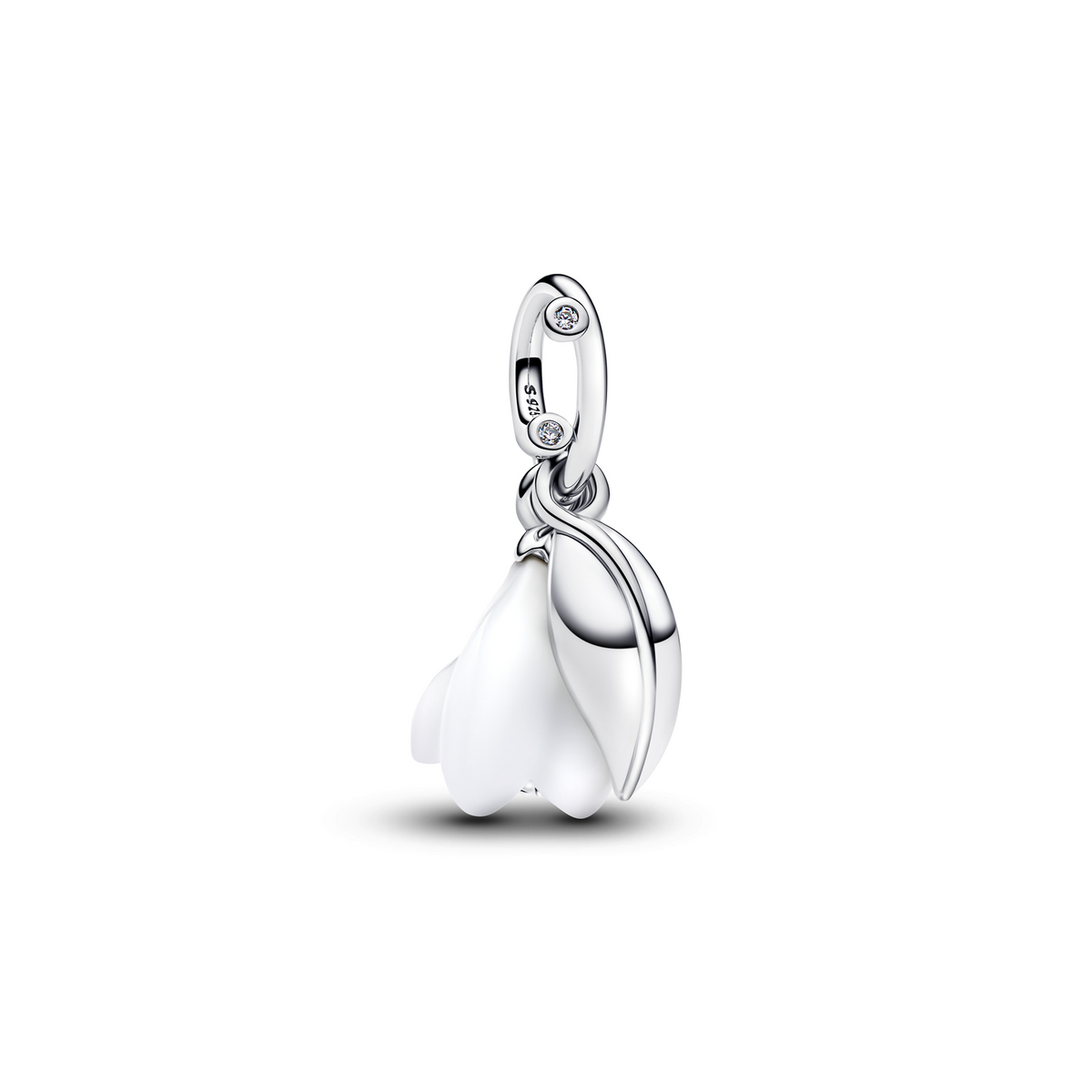 Pandora Moments 925 Sterling Silver Snowdrop Flower Dangle Charm 794239C01