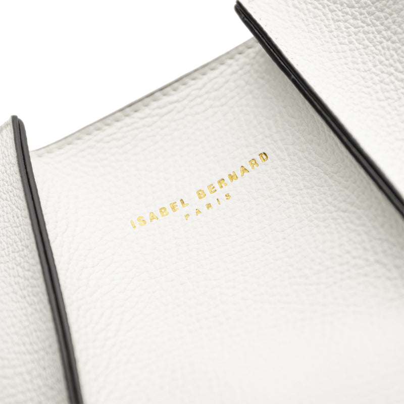 Isabel Bernard Femme Forte Macie Crème Kalfsleren Schoudertas IB25074-070-zoom-