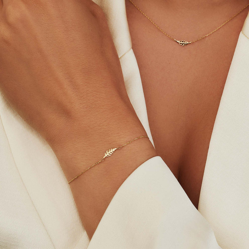 Isabel Bernard Monceau Giselle 14 karaat gouden armband IB320080-zoom-