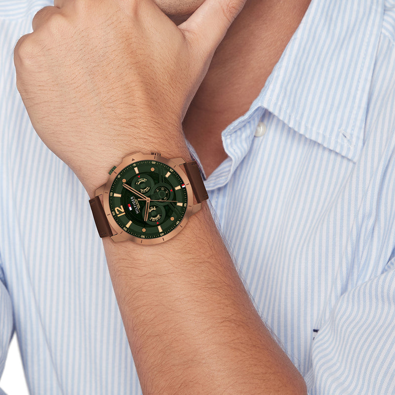 Tommy Hilfiger Bruine Herenhorloge TH1792207-zoom-