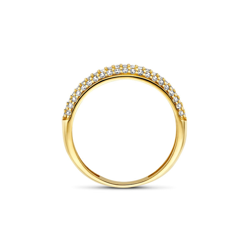 Beloro Jewels Monte Napoleone Stella 9 karat gold ring with zirconia BO330033-50-zoom-