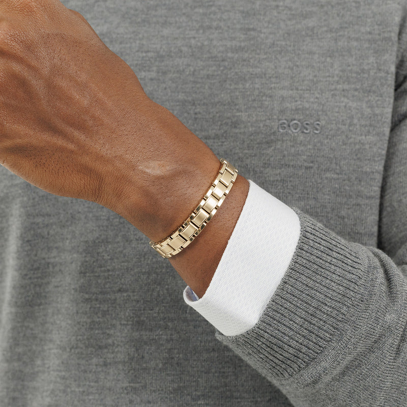 Hugo Boss Metal Links Essential Gold Coloured Bracelet HBJ1580711-zoom-