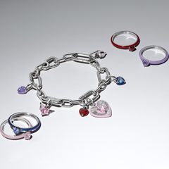 Pandora ME 925 Sterling Silver Radiant Pink Heart Locket Charm 794409C01