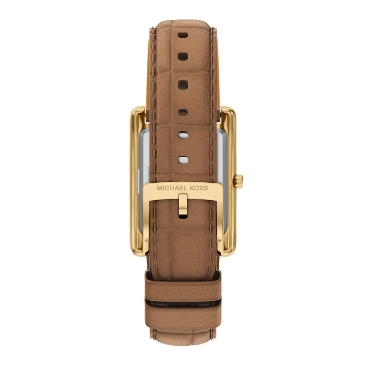 Michael Kors Essex Rectangular Gold Dial Watch MK7584
