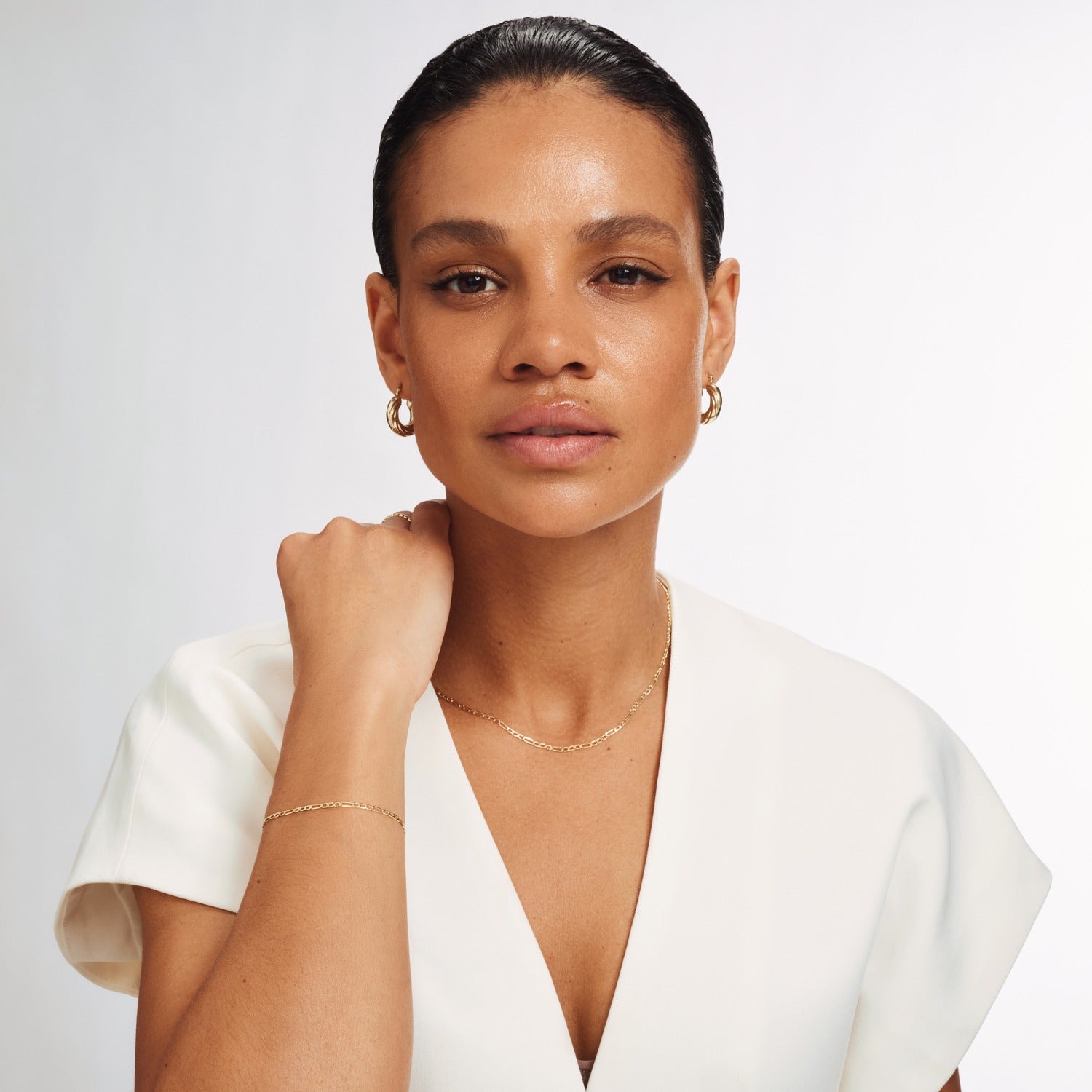 Isabel Bernard Rivoli Nina 14 Carat Golden Necklace IB340112