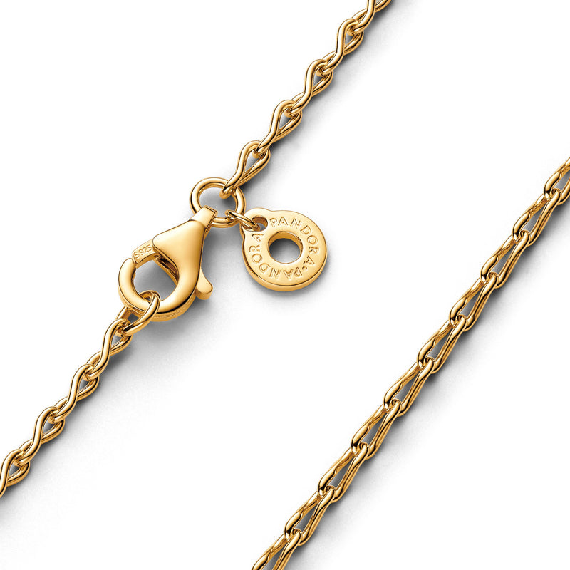 Pandora Moments Chain Necklace 363052C00-50 Gold Plated-zoom-
