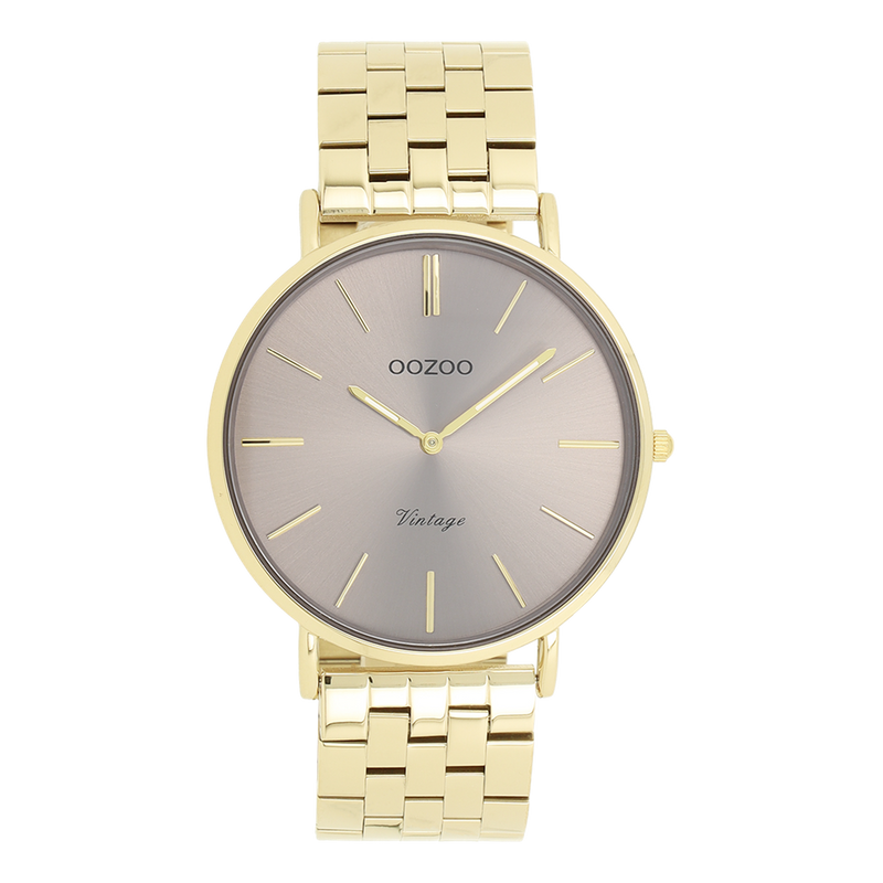 OOZOO Vintage Gold and Taupe Women's Watch C20403-zoom-
