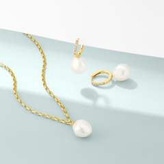 Sif Jakobs Gold Plated Padua Uno Necklace SJ-N2455-P-YG