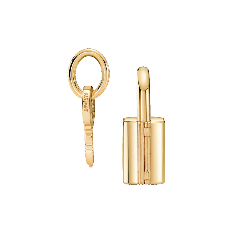 Pandora Moments Gold-coloured Padlock & Key Charm 760088C01-zoom-