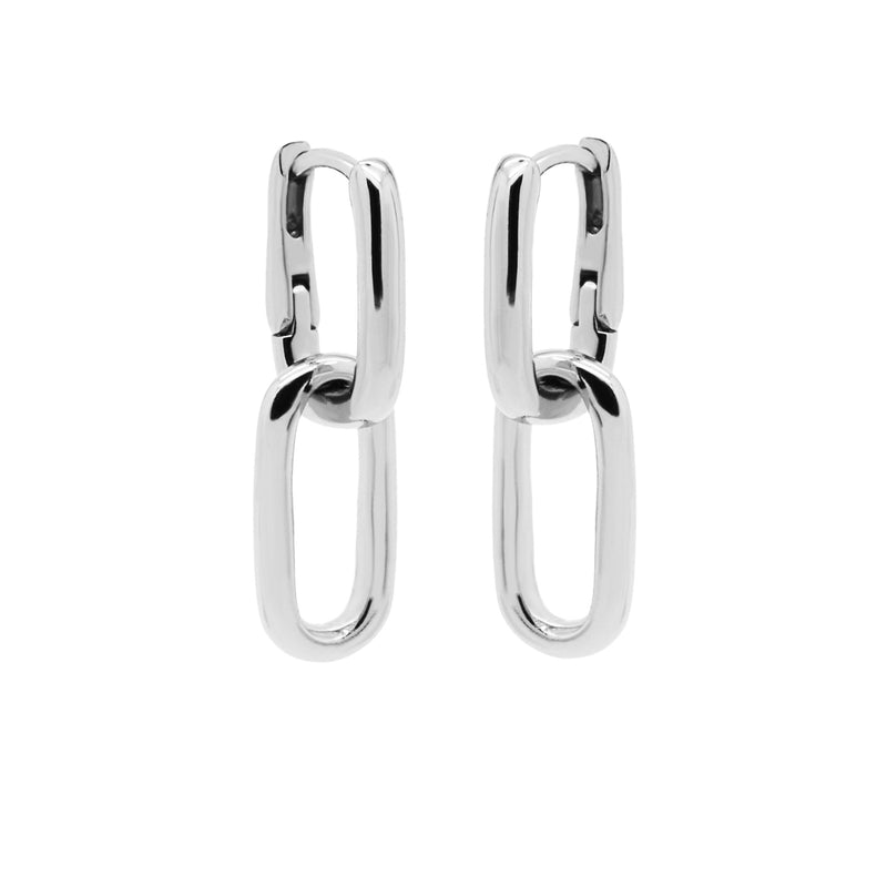 Karma 925 Sterling Silver Fine Densely Hoop Earrings H205S-zoom-